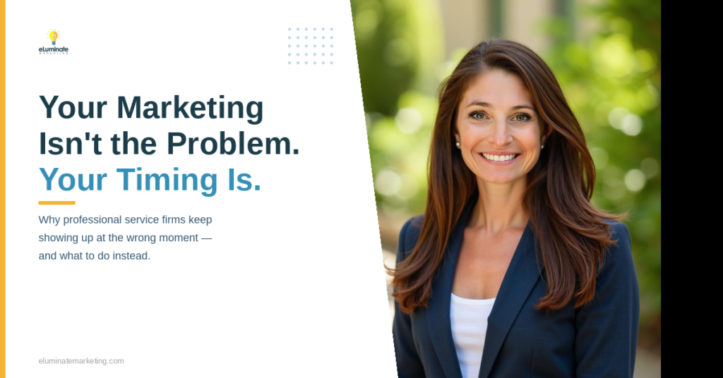 marketing timing strategy for professional service firms