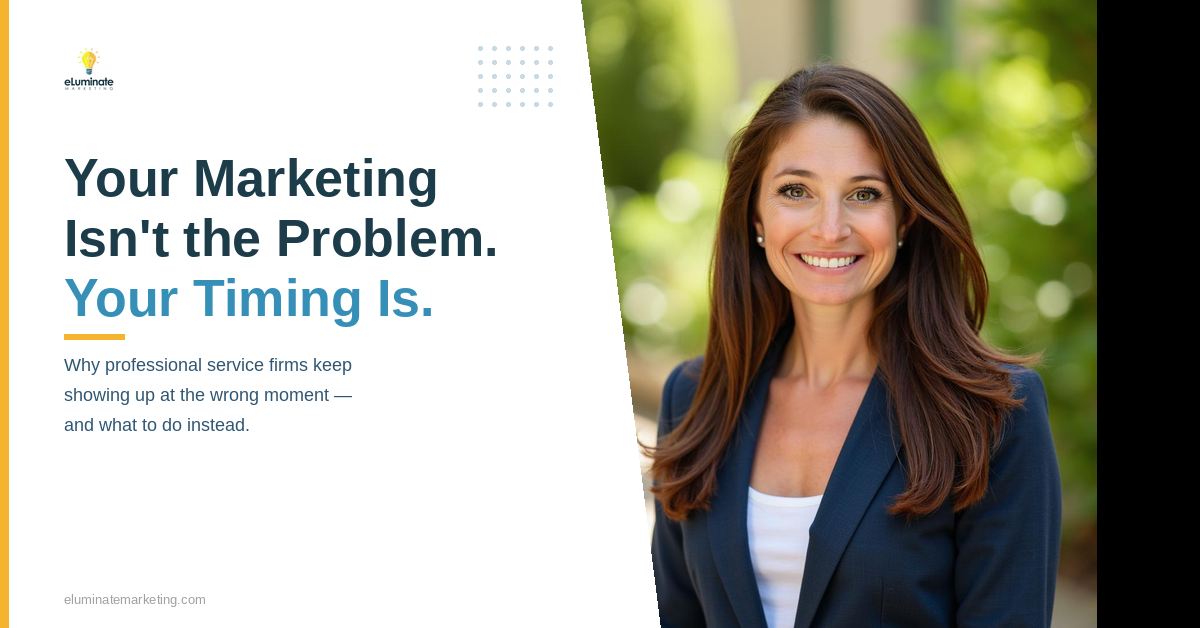 marketing timing strategy for professional service firms